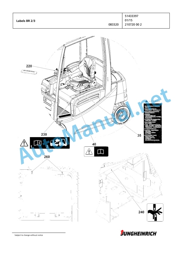 Jungheinrich Forklift EFG 316k G+E115-600DZ Spare Parts Manual FN595587 2 Jungheinrich Forklift EFG 316k G+E115-600DZ Spare Parts Manual FN595587 - Image 2