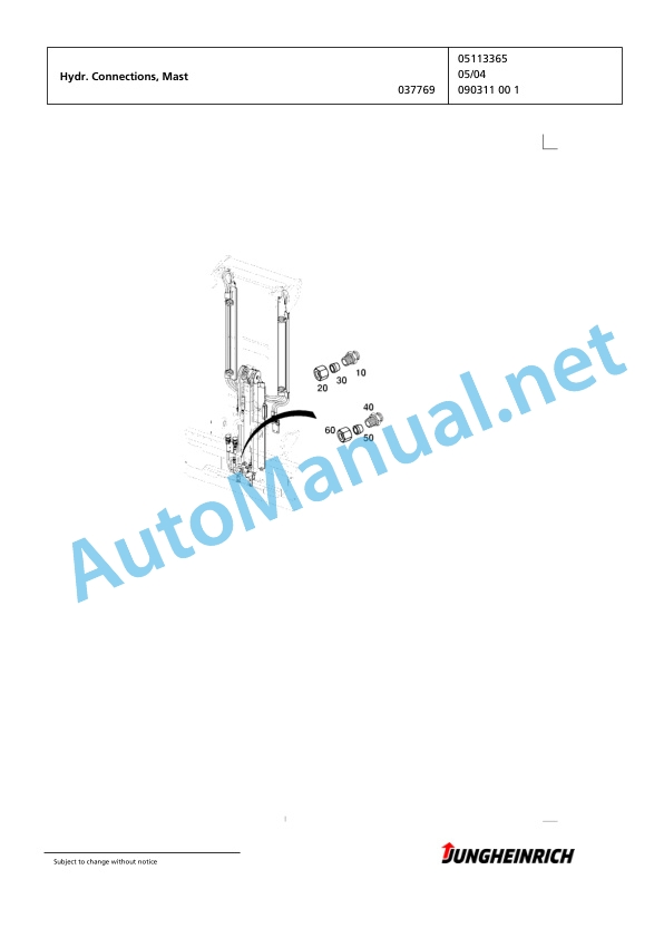Jungheinrich Forklift EFG 316k G+E115-600DZ Spare Parts Manual FN595587 4 Jungheinrich Forklift EFG 316k G+E115-600DZ Spare Parts Manual FN595587 - Image 4