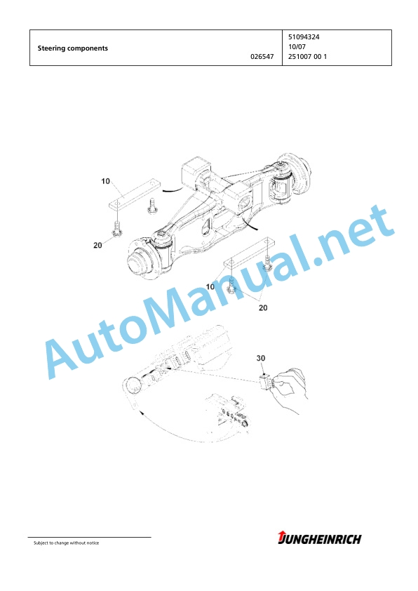 Jungheinrich Forklift EFG 318 GE120-330ZZ Spare Parts Manual FN425947 3 Jungheinrich Forklift EFG 318 GE120-330ZZ Spare Parts Manual FN425947 - Image 3