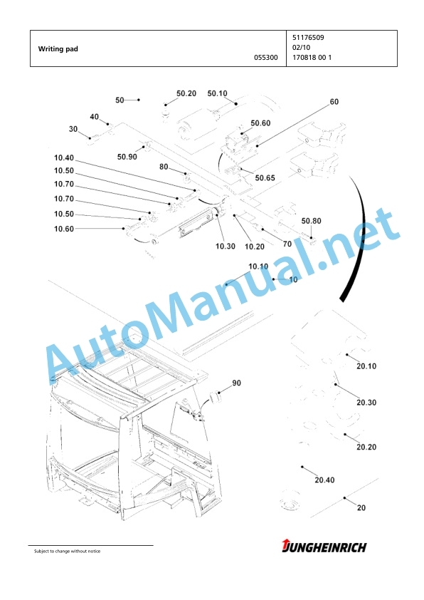 Jungheinrich Forklift EFG 320 G-480DZ Spare Parts Manual FN426134 2 Jungheinrich Forklift EFG 320 G-480DZ Spare Parts Manual FN426134 - Image 2