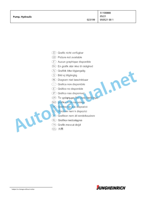 Jungheinrich Forklift EFG 320 GE100-450DZ Spare Parts Manual FN425697 3 Jungheinrich Forklift EFG 320 GE100-450DZ Spare Parts Manual FN425697 - Image 3