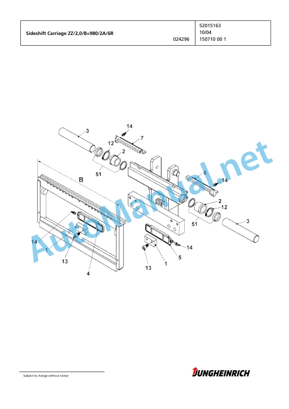 Jungheinrich Forklift EFG 320 GE115-310ZZ Spare Parts Manual FN424549 4 Jungheinrich Forklift EFG 320 GE115-310ZZ Spare Parts Manual FN424549 - Image 4