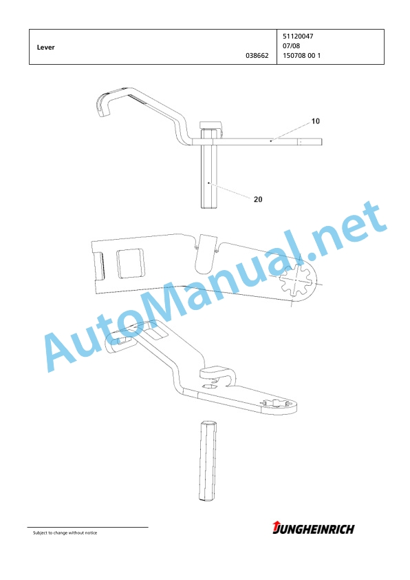 Jungheinrich Forklift EFG 320 GE115-330ZZ Spare Parts Manual FN425097 3 Jungheinrich Forklift EFG 320 GE115-330ZZ Spare Parts Manual FN425097 - Image 3