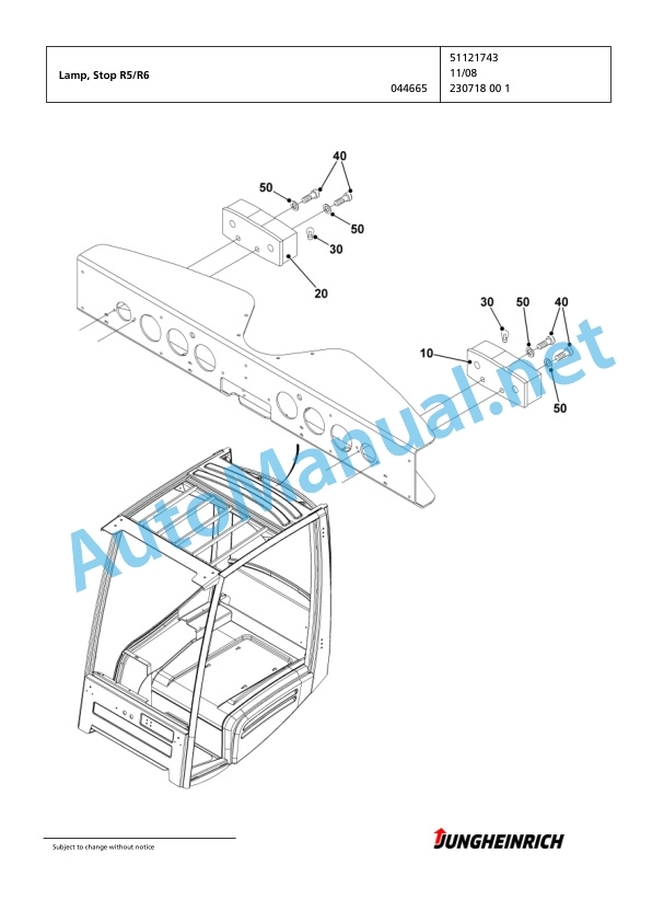 Jungheinrich Forklift EFG 320 GE115-480DZ Spare Parts Manual FN423291 2 Jungheinrich Forklift EFG 320 GE115-480DZ Spare Parts Manual FN423291 - Image 2