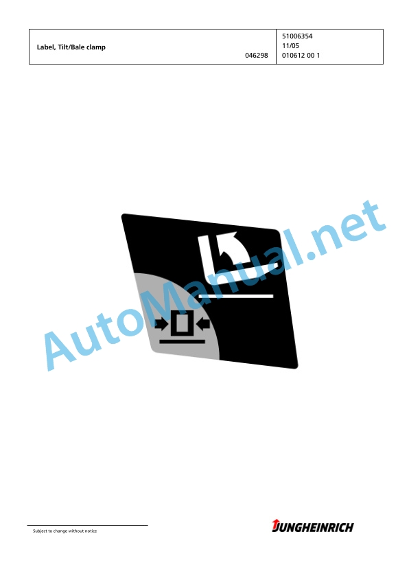 Jungheinrich Forklift EFG 320 GE115-480DZ Spare Parts Manual FN423927 5 Jungheinrich Forklift EFG 320 GE115-480DZ Spare Parts Manual FN423927 - Image 5