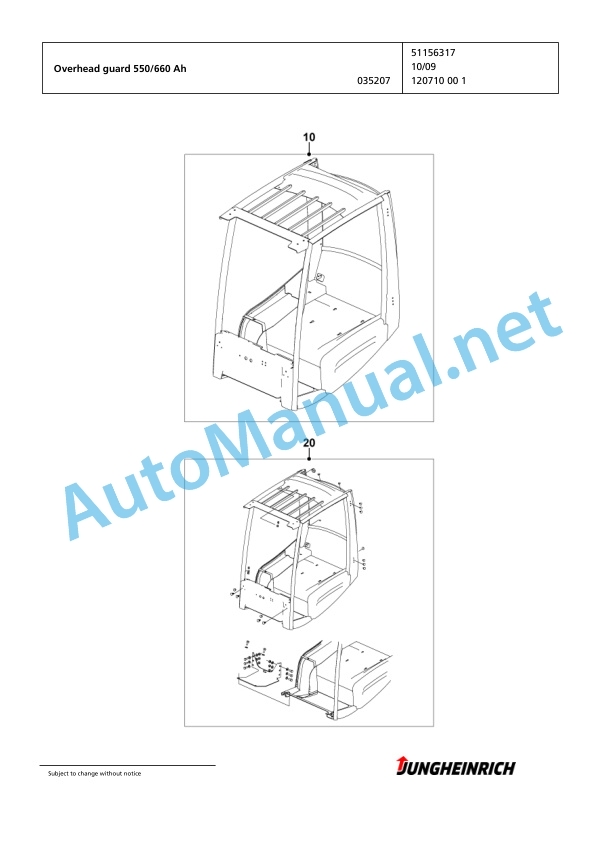 Jungheinrich Forklift EFG 320 GE115-500DZ Spare Parts Manual FN423874 2 Jungheinrich Forklift EFG 320 GE115-500DZ Spare Parts Manual FN423874 - Image 2