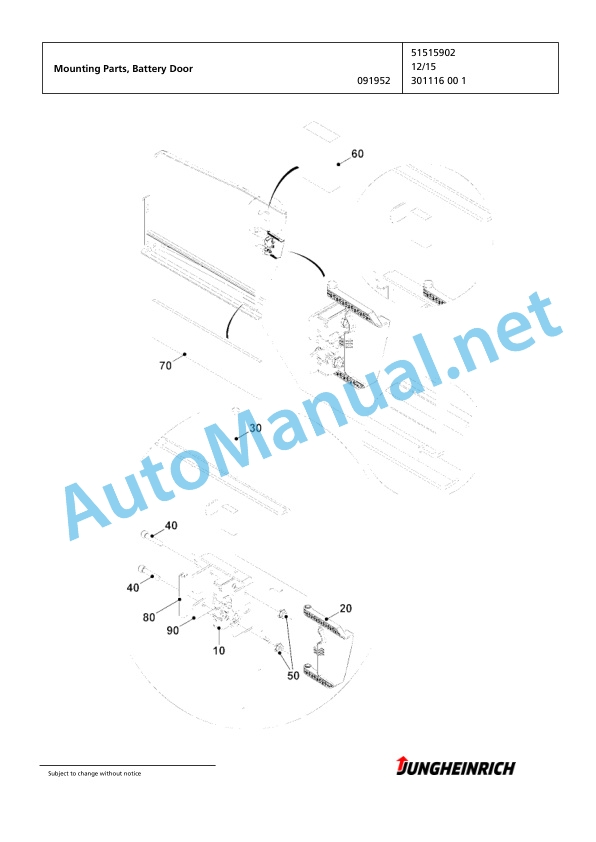 Jungheinrich Forklift EFG 320 GE120-370ZT Spare Parts Manual FN595589 3 Jungheinrich Forklift EFG 320 GE120-370ZT Spare Parts Manual FN595589 - Image 3
