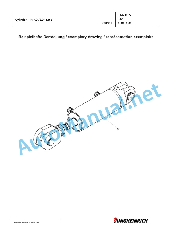 Jungheinrich Forklift EFG 320 GE120-370ZT Spare Parts Manual FN595589 4 Jungheinrich Forklift EFG 320 GE120-370ZT Spare Parts Manual FN595589 - Image 4