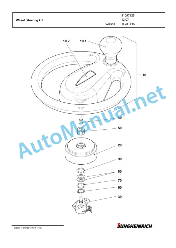Jungheinrich Forklift EFG 320 GE120-450DZ Spare Parts Manual FN423886 3 Jungheinrich Forklift EFG 320 GE120-450DZ Spare Parts Manual FN423886 - Image 3