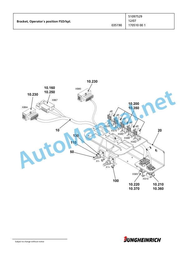 Jungheinrich Forklift EFG 320 GE120-450DZ Spare Parts Manual FN423892 4 Jungheinrich Forklift EFG 320 GE120-450DZ Spare Parts Manual FN423892 - Image 4