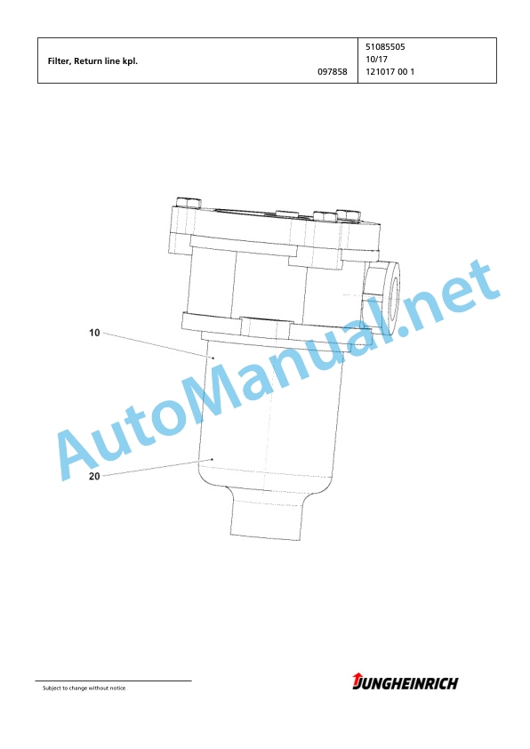 Jungheinrich Forklift EFG 320 GE120-500DZ Spare Parts Manual FN425886 3 Jungheinrich Forklift EFG 320 GE120-500DZ Spare Parts Manual FN425886 - Image 3