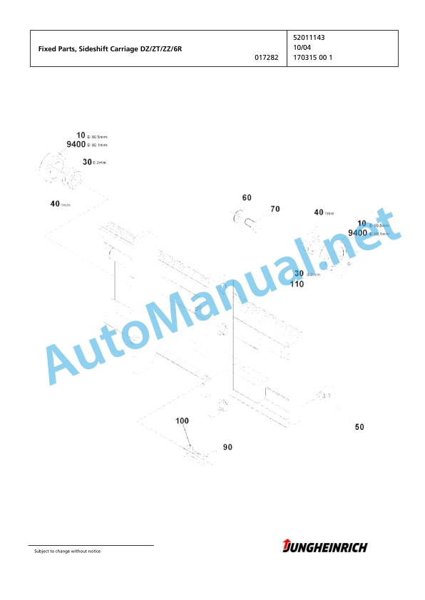 Jungheinrich Forklift EFG 320 GE160-450DZ Spare Parts Manual FN426931 4 Jungheinrich Forklift EFG 320 GE160-450DZ Spare Parts Manual FN426931 - Image 4