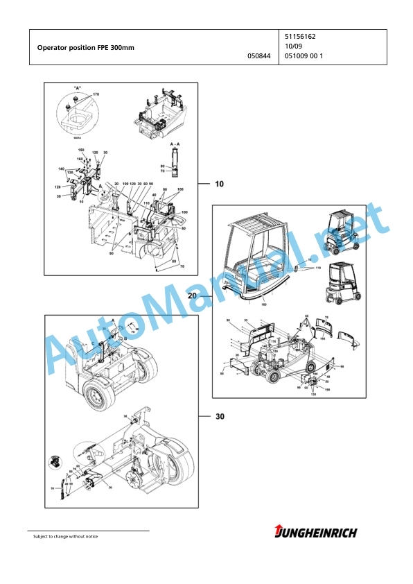 Jungheinrich Forklift EFG 320 GE180-500DZ Spare Parts Manual FN423101 2 Jungheinrich Forklift EFG 320 GE180-500DZ Spare Parts Manual FN423101 - Image 2