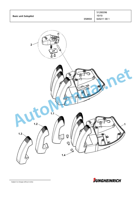Jungheinrich Forklift EFG 320 GE180-500DZ Spare Parts Manual FN423102 4 Jungheinrich Forklift EFG 320 GE180-500DZ Spare Parts Manual FN423102 - Image 4