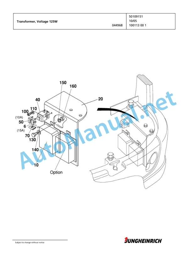 Jungheinrich Forklift EFG 425 G-500DZ Spare Parts Manual FN423841 5 Jungheinrich Forklift EFG 425 G-500DZ Spare Parts Manual FN423841 - Image 5