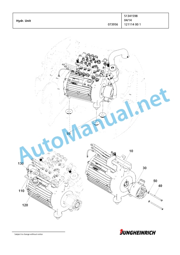 Jungheinrich Forklift EFG 425k G+E115-470DZ Spare Parts Manual FN585550 4 Jungheinrich Forklift EFG 425k G+E115-470DZ Spare Parts Manual FN585550 - Image 4
