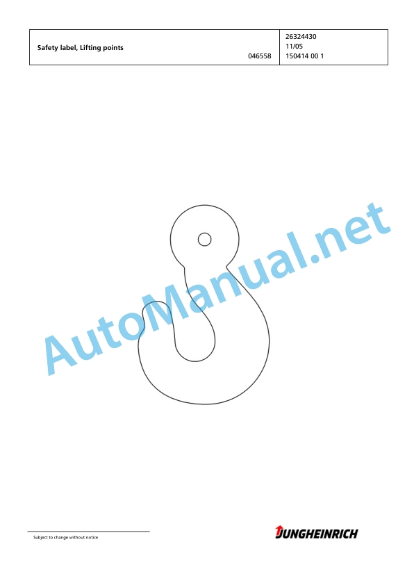 Jungheinrich Forklift EFG 425k G+E120-470DZ Spare Parts Manual FN423011 2 Jungheinrich Forklift EFG 425k G+E120-470DZ Spare Parts Manual FN423011 - Image 2