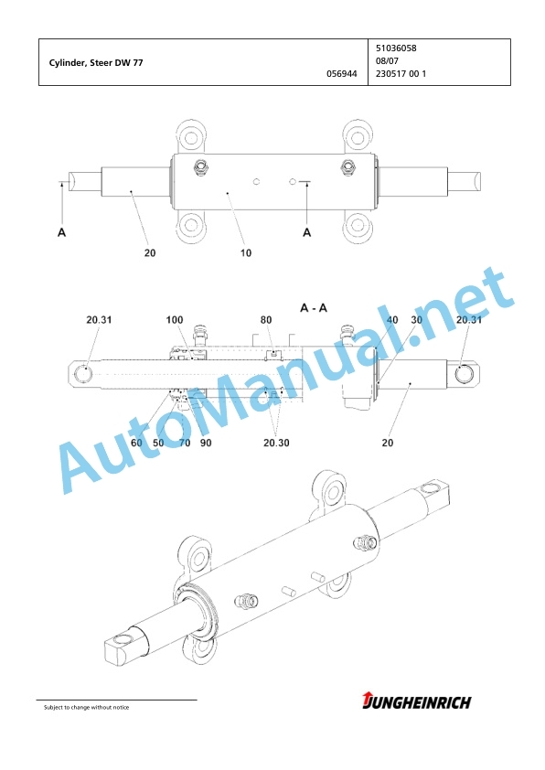 Jungheinrich Forklift EFG 425k G100-440DZ Spare Parts Manual FN426105 3 Jungheinrich Forklift EFG 425k G100-440DZ Spare Parts Manual FN426105 - Image 3