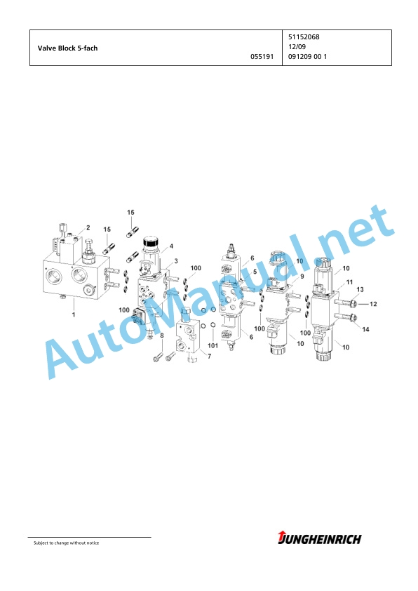 Jungheinrich Forklift EFG 425k G115-610DZ Spare Parts Manual FN425780 4 Jungheinrich Forklift EFG 425k G115-610DZ Spare Parts Manual FN425780 - Image 4