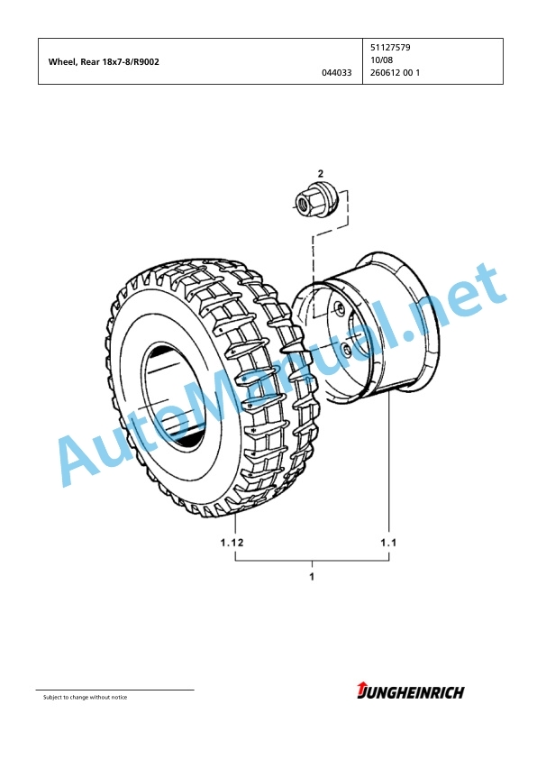 Jungheinrich Forklift EFG 425k GE-500DZ Spare Parts Manual FN423451 3 Jungheinrich Forklift EFG 425k GE-500DZ Spare Parts Manual FN423451 - Image 3