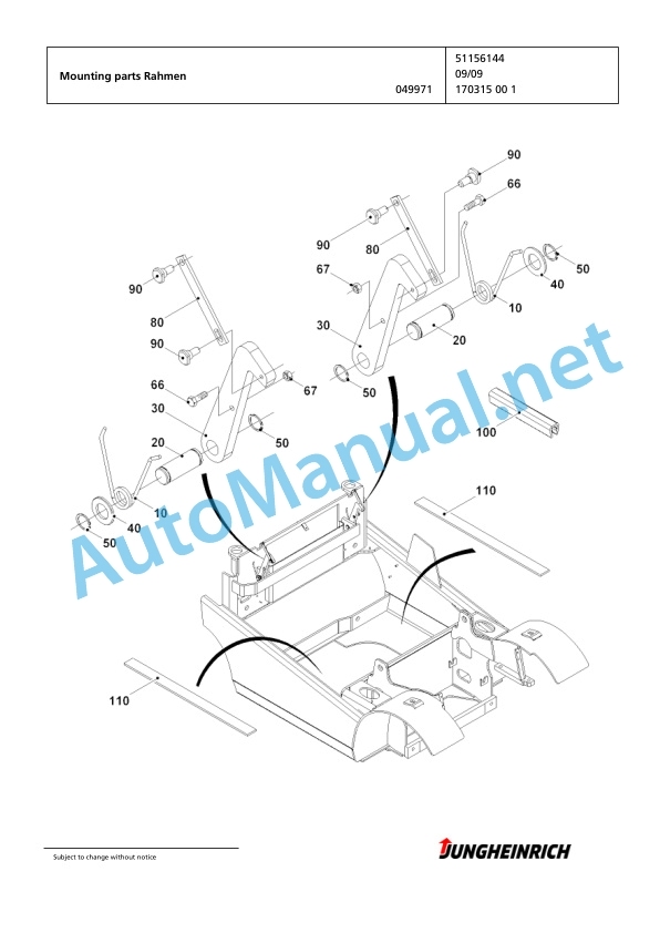 Jungheinrich Forklift EFG 425k GE110-440DZ Spare Parts Manual FN424887 2 Jungheinrich Forklift EFG 425k GE110-440DZ Spare Parts Manual FN424887 - Image 2