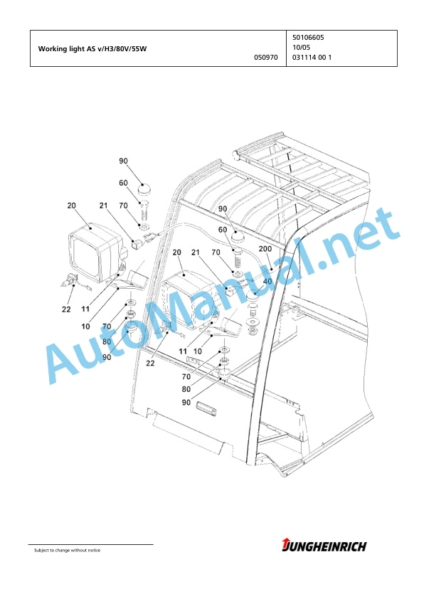 Jungheinrich Forklift EFG 425k GE110-440DZ Spare Parts Manual FN424887 4 Jungheinrich Forklift EFG 425k GE110-440DZ Spare Parts Manual FN424887 - Image 4