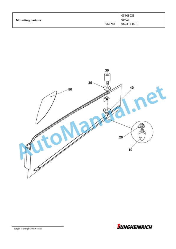 Jungheinrich Forklift EFG 425k GE115-470DZ Spare Parts Manual FN423744 2 Jungheinrich Forklift EFG 425k GE115-470DZ Spare Parts Manual FN423744 - Image 2