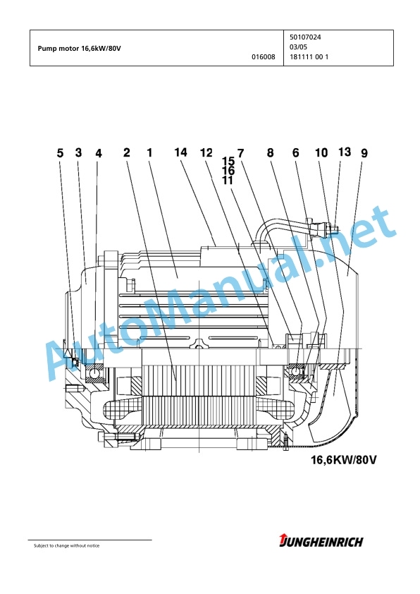 Jungheinrich Forklift EFG 425k GE115-500DZ Spare Parts Manual FN423919 4 Jungheinrich Forklift EFG 425k GE115-500DZ Spare Parts Manual FN423919 - Image 4