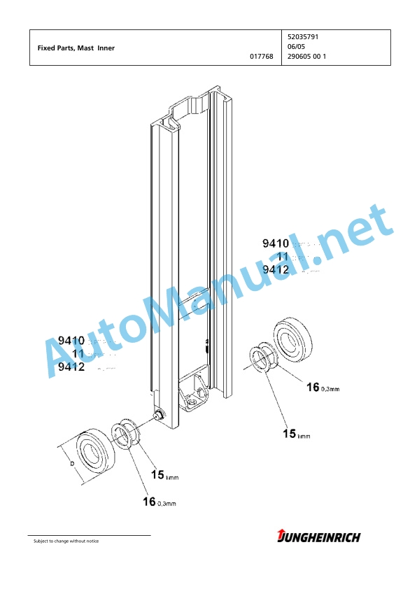 Jungheinrich Forklift EFG 425k GE220-500DZ Spare Parts Manual FN426230 4 Jungheinrich Forklift EFG 425k GE220-500DZ Spare Parts Manual FN426230 - Image 4