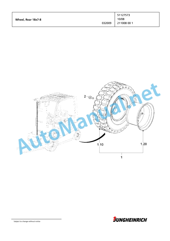 Jungheinrich Forklift EFG 430 G-400ZT Spare Parts Manual FN426437 3 Jungheinrich Forklift EFG 430 G-400ZT Spare Parts Manual FN426437 - Image 3