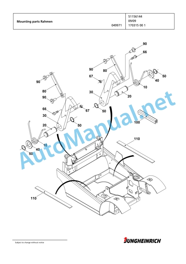 Jungheinrich Forklift EFG 430 G+E115-500DZ Spare Parts Manual FN423284 2 Jungheinrich Forklift EFG 430 G+E115-500DZ Spare Parts Manual FN423284 - Image 2