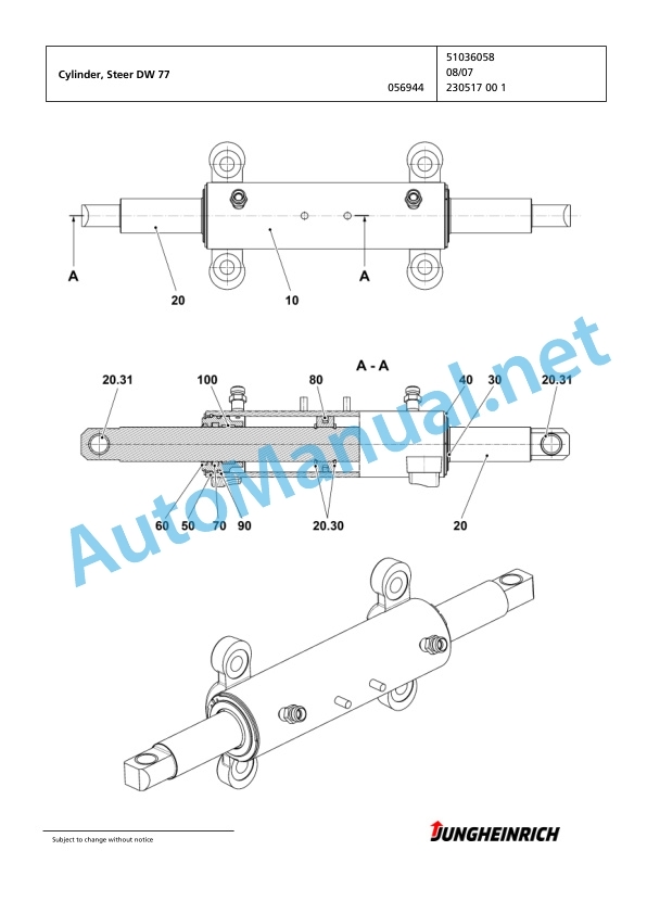 Jungheinrich Forklift EFG 430 G115-470DZ Spare Parts Manual FN423724 3 Jungheinrich Forklift EFG 430 G115-470DZ Spare Parts Manual FN423724 - Image 3