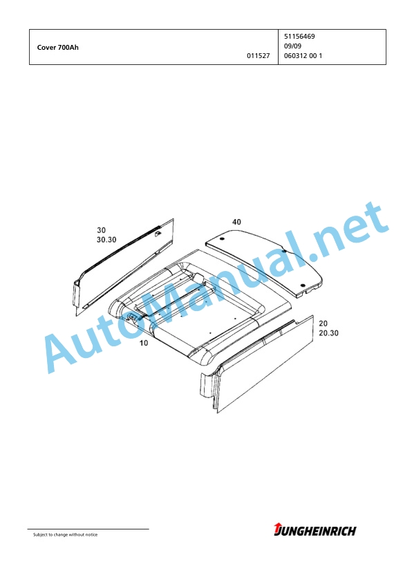 Jungheinrich Forklift EFG 430 G120-310ZZ Spare Parts Manual FN425263 2 Jungheinrich Forklift EFG 430 G120-310ZZ Spare Parts Manual FN425263 - Image 2