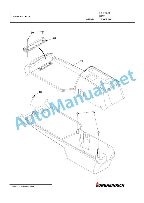 Jungheinrich Forklift EFG 430 G170-550DZ Spare Parts Manual FN426109 2 Jungheinrich Forklift EFG 430 G170-550DZ Spare Parts Manual FN426109 - Image 2