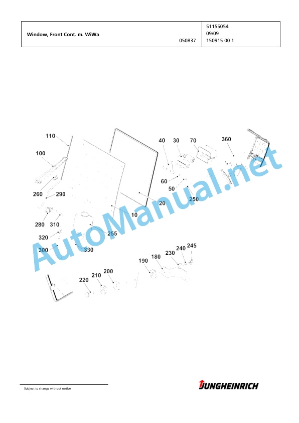 Jungheinrich Forklift EFG 430 GE-440DZ Spare Parts Manual FN425817 2 Jungheinrich Forklift EFG 430 GE-440DZ Spare Parts Manual FN425817 - Image 2