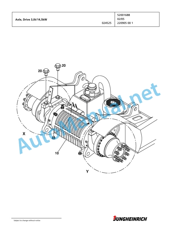Jungheinrich Forklift EFG 430 GE-500DZ Spare Parts Manual FN423531 3 Jungheinrich Forklift EFG 430 GE-500DZ Spare Parts Manual FN423531 - Image 3