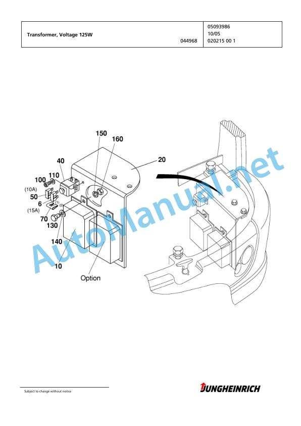 Jungheinrich Forklift EFG 430 GE100-470DZ Spare Parts Manual FN423499 5 Jungheinrich Forklift EFG 430 GE100-470DZ Spare Parts Manual FN423499 - Image 5