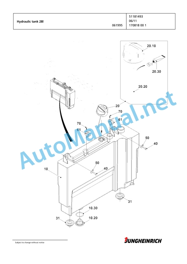 Jungheinrich Forklift EFG 430 GE110-470DZ Spare Parts Manual FN595590 4 Jungheinrich Forklift EFG 430 GE110-470DZ Spare Parts Manual FN595590 - Image 4