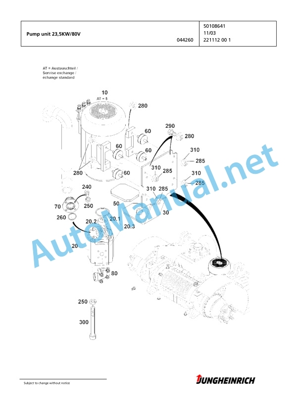 Jungheinrich Forklift EFG 430 GE115-440DZ Spare Parts Manual FN426937 4 Jungheinrich Forklift EFG 430 GE115-440DZ Spare Parts Manual FN426937 - Image 4