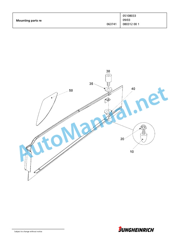 Jungheinrich Forklift EFG 430 GE115-470DZ Spare Parts Manual FN424897 2 Jungheinrich Forklift EFG 430 GE115-470DZ Spare Parts Manual FN424897 - Image 2
