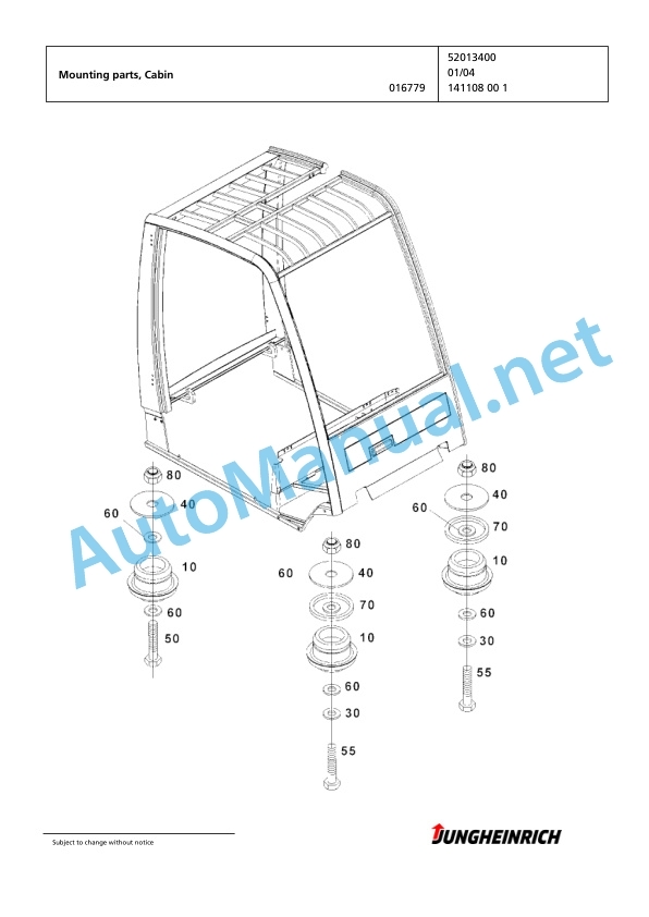 Jungheinrich Forklift EFG 430 GE115-470DZ Spare Parts Manual FN425933 3 Jungheinrich Forklift EFG 430 GE115-470DZ Spare Parts Manual FN425933 - Image 3