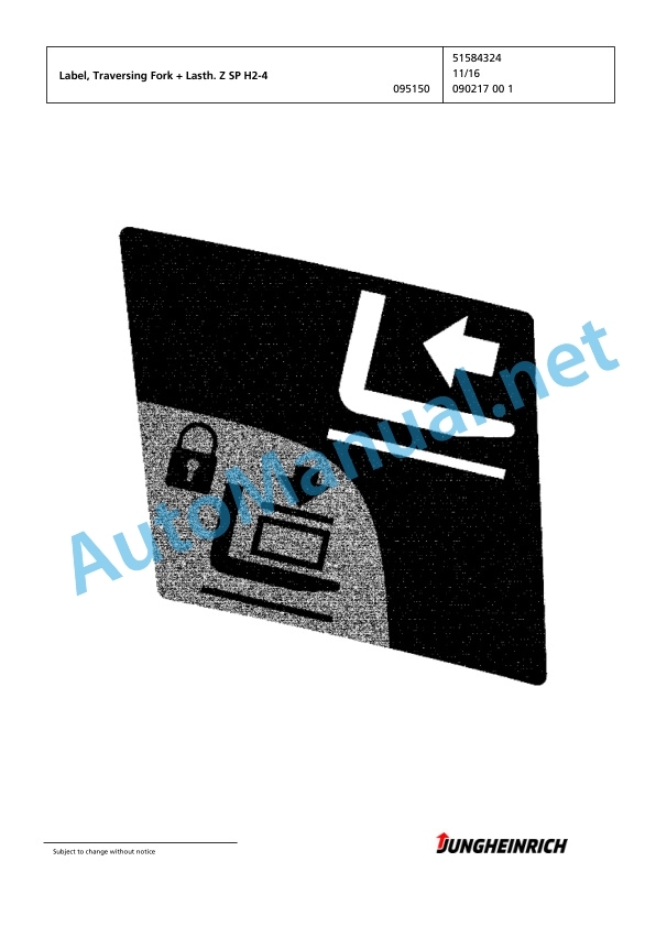 Jungheinrich Forklift EFG 430 GE115-600DZ Spare Parts Manual FN585541 3 Jungheinrich Forklift EFG 430 GE115-600DZ Spare Parts Manual FN585541 - Image 3