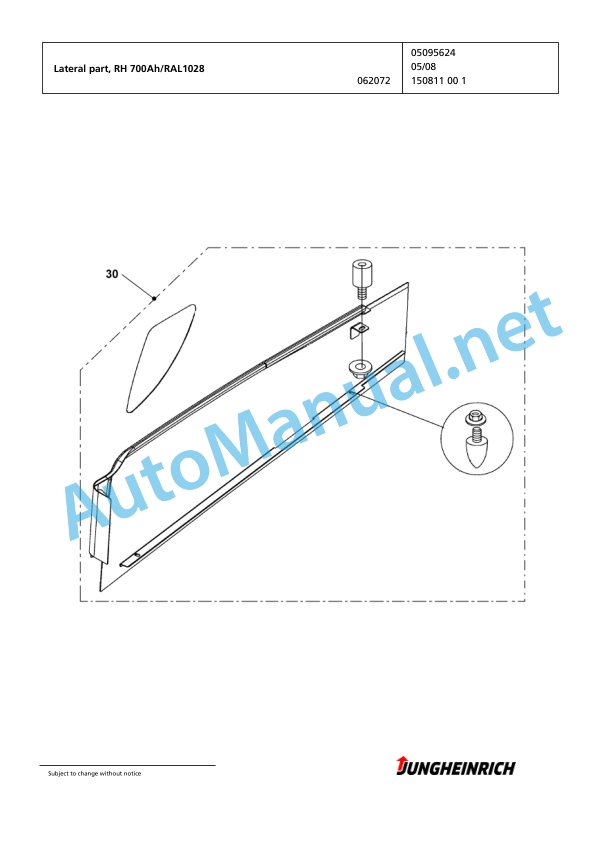 Jungheinrich Forklift EFG 430 GE120-470DZ Spare Parts Manual FN423925 2 Jungheinrich Forklift EFG 430 GE120-470DZ Spare Parts Manual FN423925 - Image 2