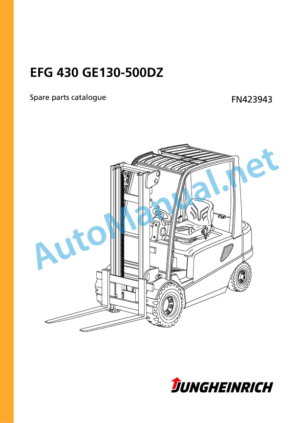 Jungheinrich Forklift EFG 430 GE130-500DZ Spare Parts Manual FN423943 1 Jungheinrich Forklift EFG 430 GE130-500DZ Spare Parts Manual FN423943