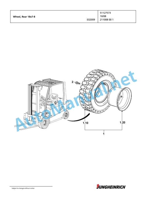 Jungheinrich Forklift EFG 430 GE130-500DZ Spare Parts Manual FN423943 3 Jungheinrich Forklift EFG 430 GE130-500DZ Spare Parts Manual FN423943 - Image 3