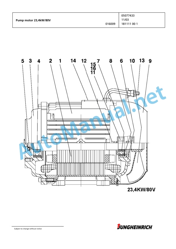 Jungheinrich Forklift EFG 430 GE130-500DZ Spare Parts Manual FN423943 4 Jungheinrich Forklift EFG 430 GE130-500DZ Spare Parts Manual FN423943 - Image 4