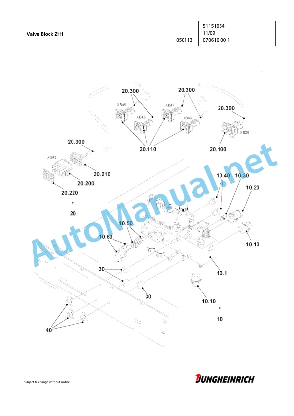 Jungheinrich Forklift EFG 430 GE150-370ZZ Spare Parts Manual FN425231 4 Jungheinrich Forklift EFG 430 GE150-370ZZ Spare Parts Manual FN425231 - Image 4
