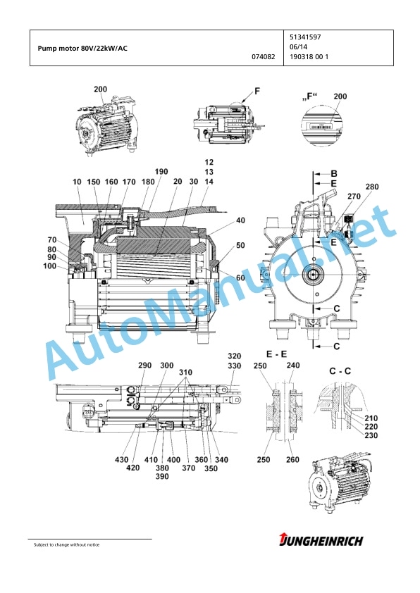 Jungheinrich Forklift EFG 430k G120-600DZ Spare Parts Manual FN595570 4 Jungheinrich Forklift EFG 430k G120-600DZ Spare Parts Manual FN595570 - Image 4