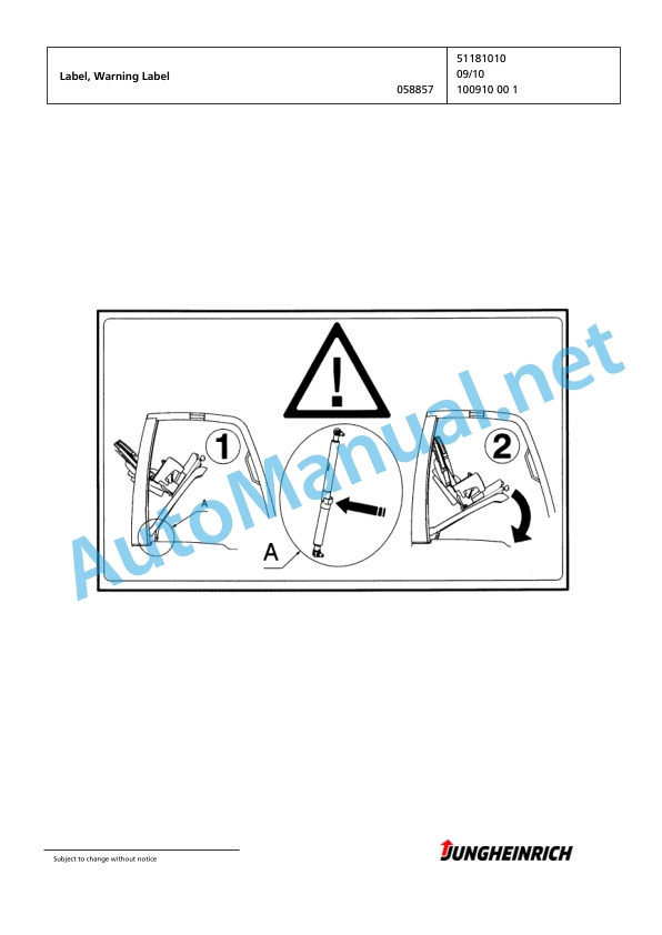 Jungheinrich Forklift EFG 540 G-642DZ Spare Parts Manual FN423015 2 Jungheinrich Forklift EFG 540 G-642DZ Spare Parts Manual FN423015 - Image 2