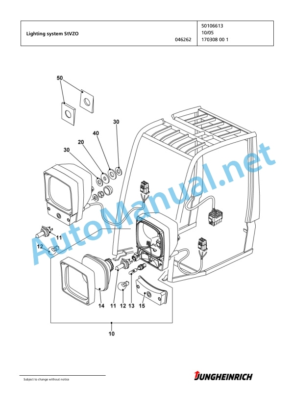 Jungheinrich Forklift EFG 540 G-642DZ Spare Parts Manual FN423015 5 Jungheinrich Forklift EFG 540 G-642DZ Spare Parts Manual FN423015 - Image 5